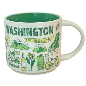 Starbucks Washington Mug with Green Interior